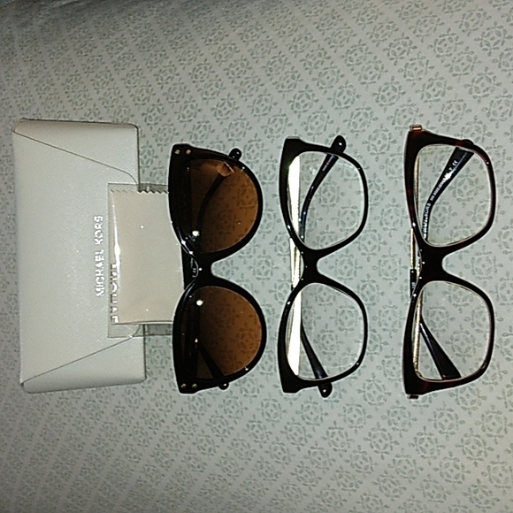MICHAEL KORS BUNDLE!! 2 PAIRS OF PRESCRIPTION FRAMES AND 1 PAIR OF SUNGLASSES!!! - Picture 1 of 3